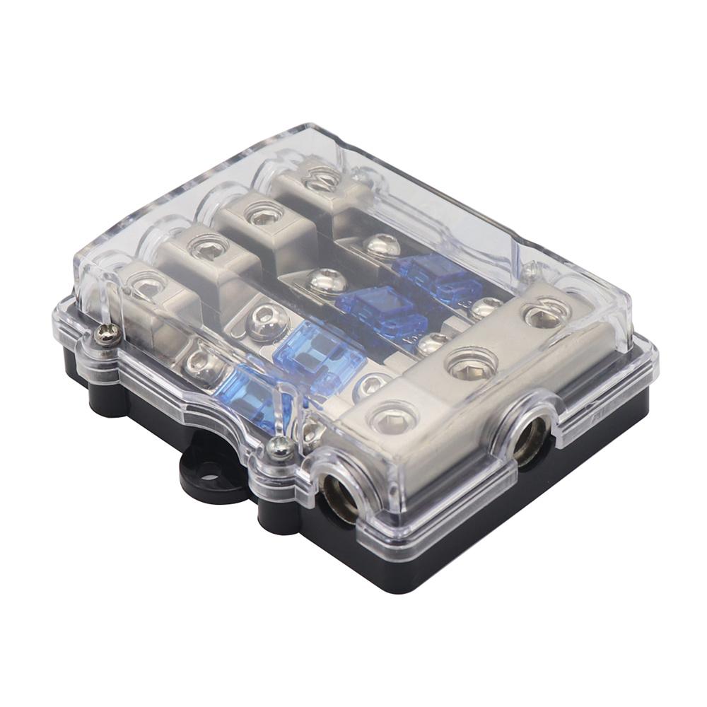 Car Stereo Audio Mini ANL Fuse Holder Power Distribution Block Fuse Box Kit Set
