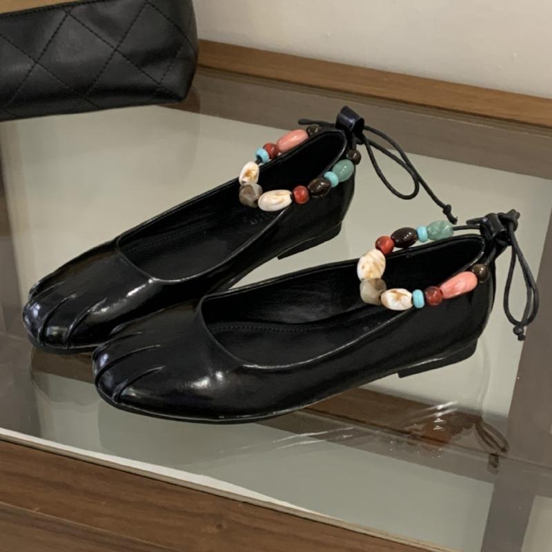 

Модные красочные туфли-лодочки с ремешком на щиколотке из бисера, украшенные плиссировкой, с круглым носком и низким каблуком, удобные повседневные туфли 39 чёрный