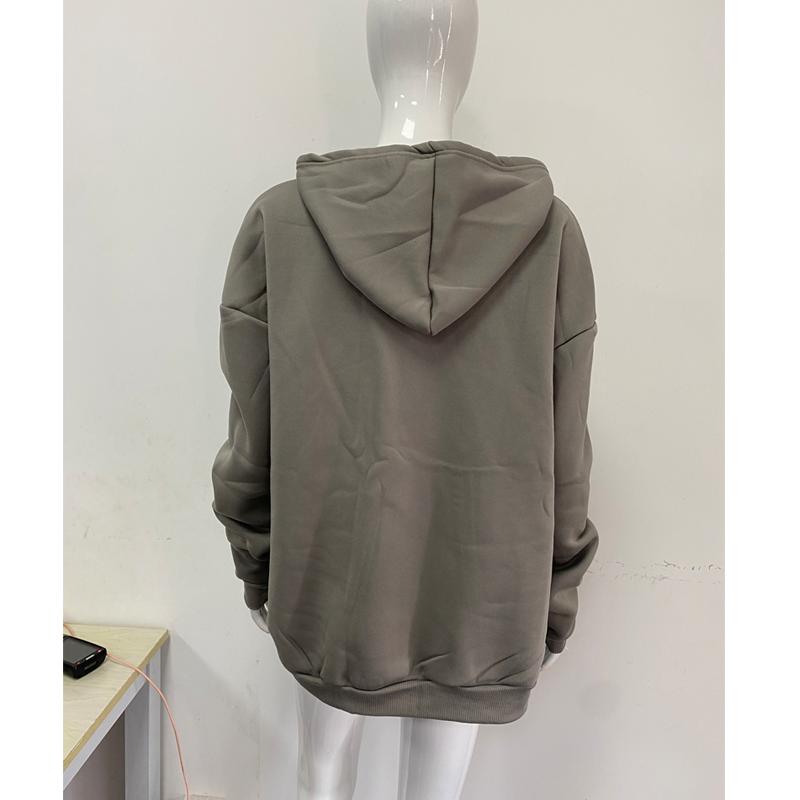 Spring and Autumn Y2K Fashion Loose Zipper Hoodie Street Harajuku Wild Cartoon Letter Printed Coat