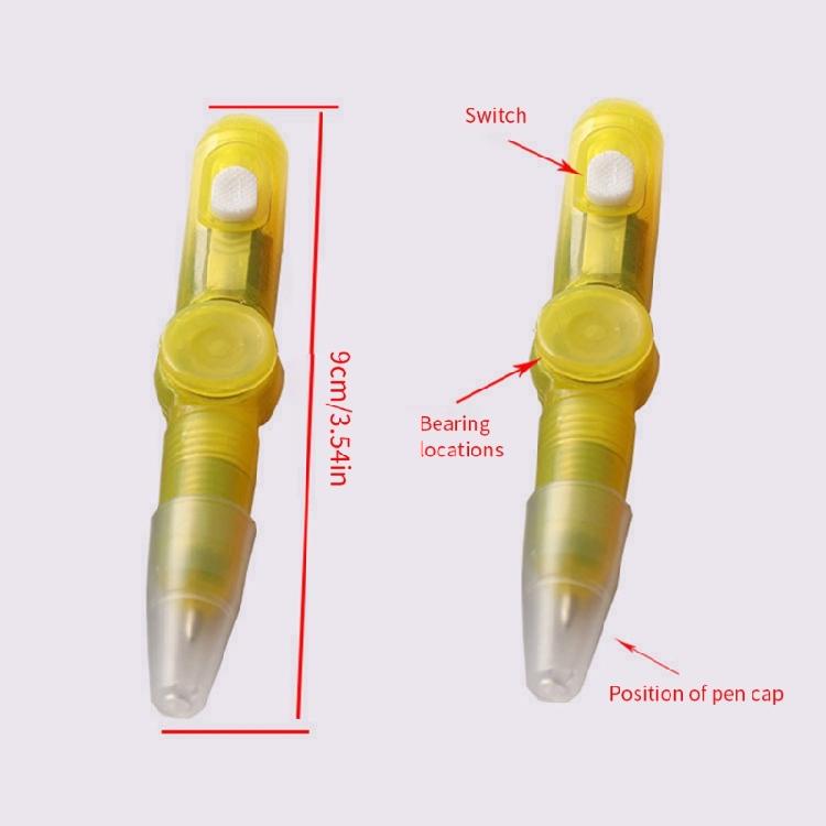 10Pieces Plastic Ballpoint Pen Set With Illuminated Tip And Rotating Grip For Comfortable Use In Dark Environments
