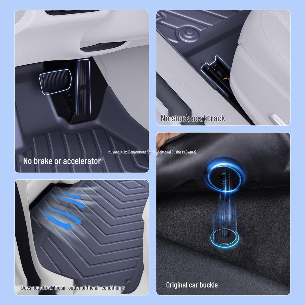 26-Changan CS75 PLUS TPE Floor Mats: 4th Gen Fully Enclosed Interior Upgrade by Kui Xi