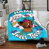 Warner (5) Customize Your Name Blanket Throw Personalized Blanket Ultra-Soft Throw For Sofa Bed Livingroom Chair All-Season Use