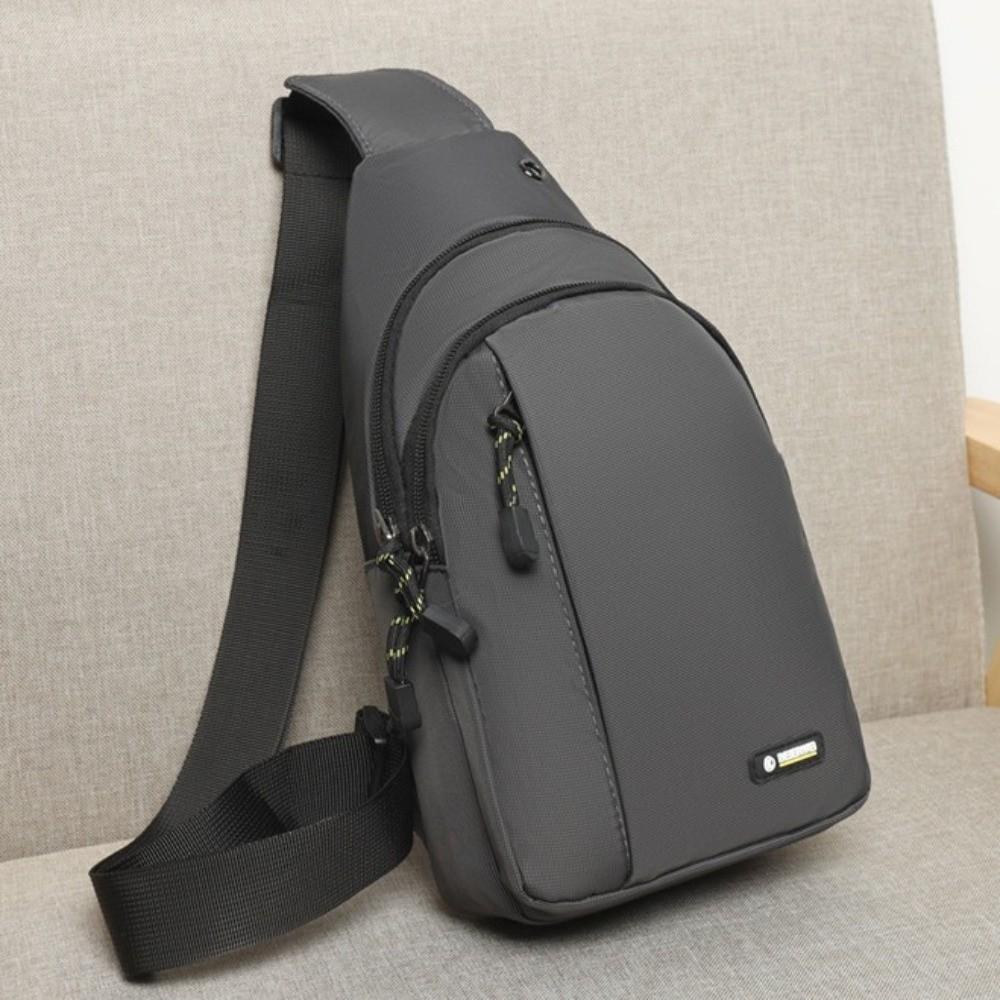 Large Capacity Men Crossbody Bag Waterproof Chest Pack Running Phone Bag  Outdoor Sports