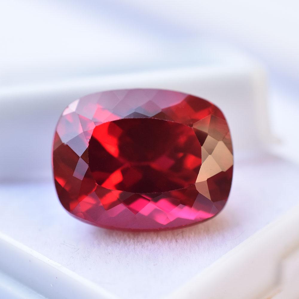 Red Ruby NATURAL Certified 19 Ct Cushion Cut Loose Gemstone For Anniversary