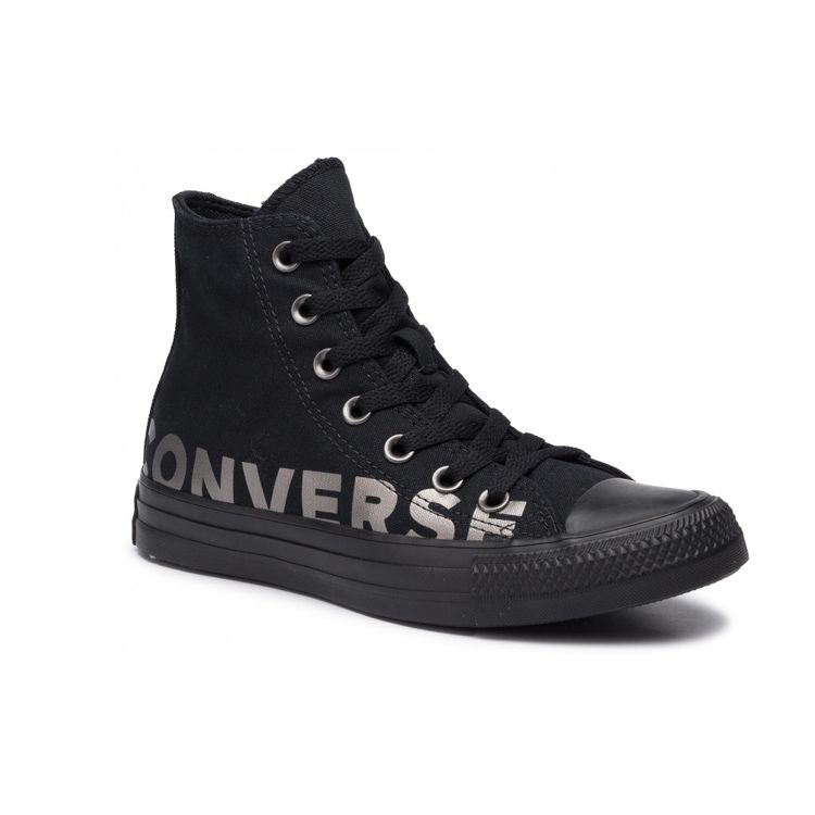 Converse Chuck Taylor All Star Wordmark 2.0 Comfortable Versatile High-Top Canvas Shoes Unisex Sneakers Black 165429C