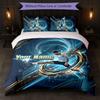Set Biancheria da Letto Personalizzato con Nome Jude Bellingham 1 Copripiumino + 2 Federe Logo Calcio Regalo Personalizzato per Occasione Speciale Decorazione Camera da Letto