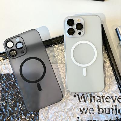 Matowe matowe etui magnetyczne na telefon do iPhone'a 16 Pro 15 Plus 14 13 12 Pro Max 11, odporne na wstrząsy, twarde, cienkie, przezroczyste etui tylne