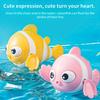3Pcs Cute Wind-up Swimming Clownfish Bath Toys for Toddlers