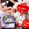 MEIEST Flower Bouquet Building Blocks Model Set Artificial Rose Handheld Gift Box for Valentine's Day Bonsai Plant Building Brick Toy Home Decoration