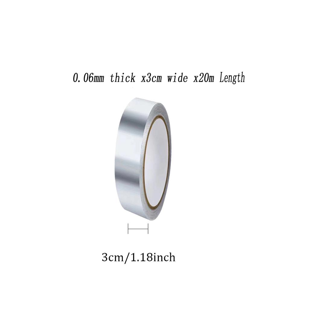 High Temperature Resistant Aluminum Foil Tape Kitchen Pipe Repairs Tape Adhesive Sealing Box Heat Insulation Leak-proof Tape