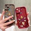 Soft Silicone Square Ladder Printing Pattern Phone Casing Full Cover Camera Shockproof Protection Rubber Case for iPhone Infinix Tecno OnePlus