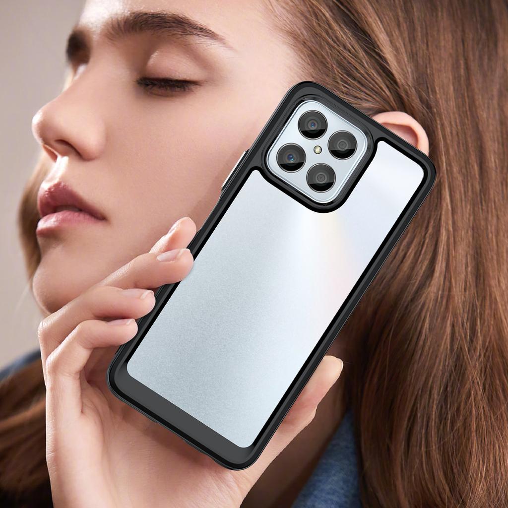 Phone Case for Honor 70 Lite 5G/Play 30 5G/X8 5G/X6 4G/Play6C 4G/X8a 4G/X6s 4G,TPU+Acrylic Clear Back Cover