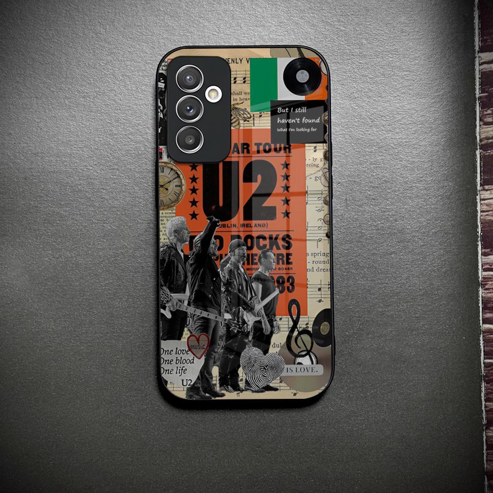 

Чехол для телефона Rock And Roll U-U2 Band Стекло Для Samsung Galaxy S26 S23 S25 S24 S21 S22 S20 Ultra Fe Plus A34 A15 A14 Чехол Galaxy S22 5G