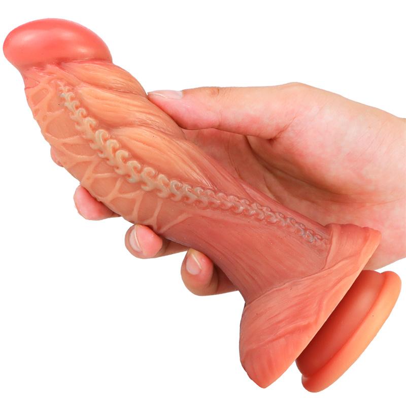 Dildo für Frauen Flüssigsilikon Super-Simulation Großer Dicker Dildo Erwachsenenprodukt Spielzeug für Frauen