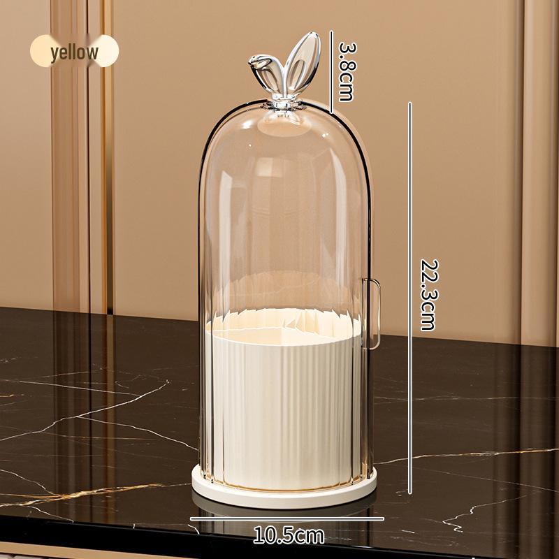 Desktop Rotating Makeup Brush & Cosmetic Storage Organizer