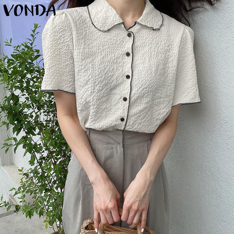 

VONDA Летние женские цветные топы с короткими рукавами