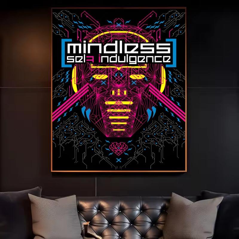 M-Mindless S-Self I-Indulgence Band Poster HD Art Sticky Wall Waterproof Home Living Room Bedroom Bar Aesthetic Decoration