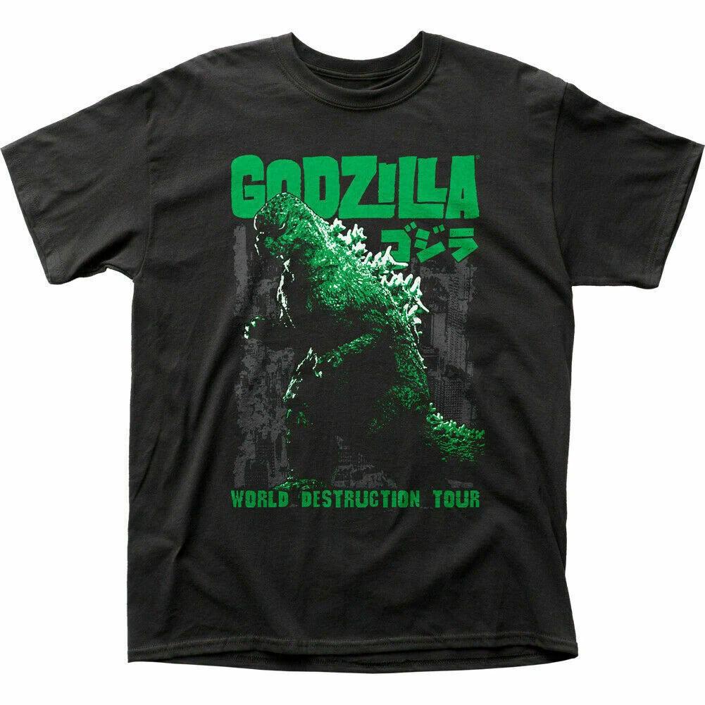 Godzilla World Destruction Tour T Shirt Mens S to 4XL rock EG568 L