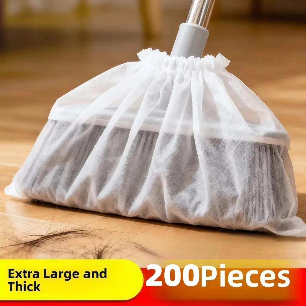 50/100Pcs Disposable Broom Cover Dust Removal Cover Non-Woven Fabric for Sweeping, Cleaning, Wiping The Floor