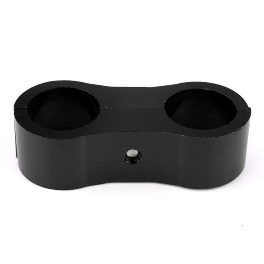 8pcs AN -6 AN6 14MM Braided Hose Separator Clamp Fitting Adapter Bracket Black