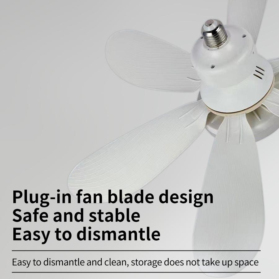 LED Ceiling Fan Light E27 With Remote Control Dimming Ceiling Fans For Room Study Living Room Household Use 85-265V Lamps