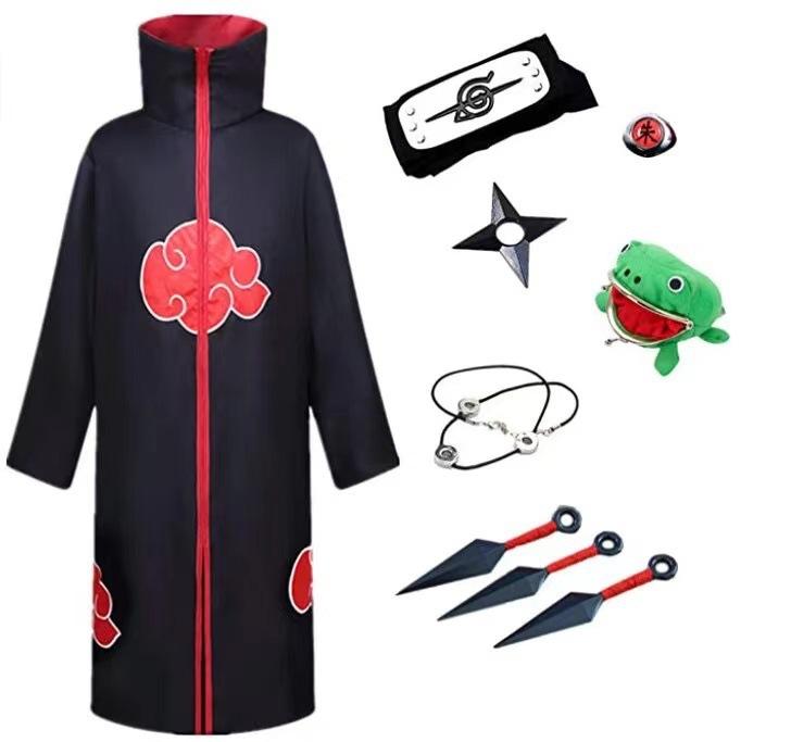 Halloween Cape Cloak Stand Collar Hooded Cosplay Costume for Anime Role Play