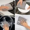 MR.SIGA microfiber cleaning cloth streak-free commercial rag kitchen dishcloth gray 32 x 32cm 12 pieces