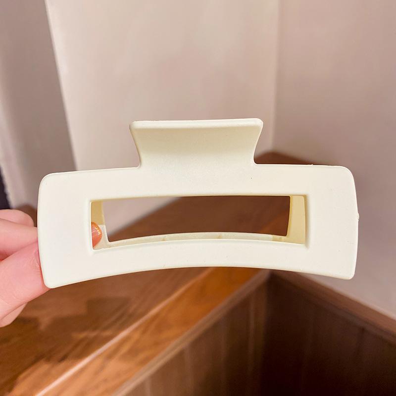 2pcs 10cm Women Thick Ponytail Hair Claws Large Geometric Square Claw Minimalist Lady Hair Claw Girls Hair Accessories