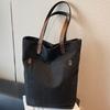 Casual Large-capacity Bag Women's 2025 New Fashion Canvas Bag Portable Shopping Bag Commuter Underarm Shoulder Bag