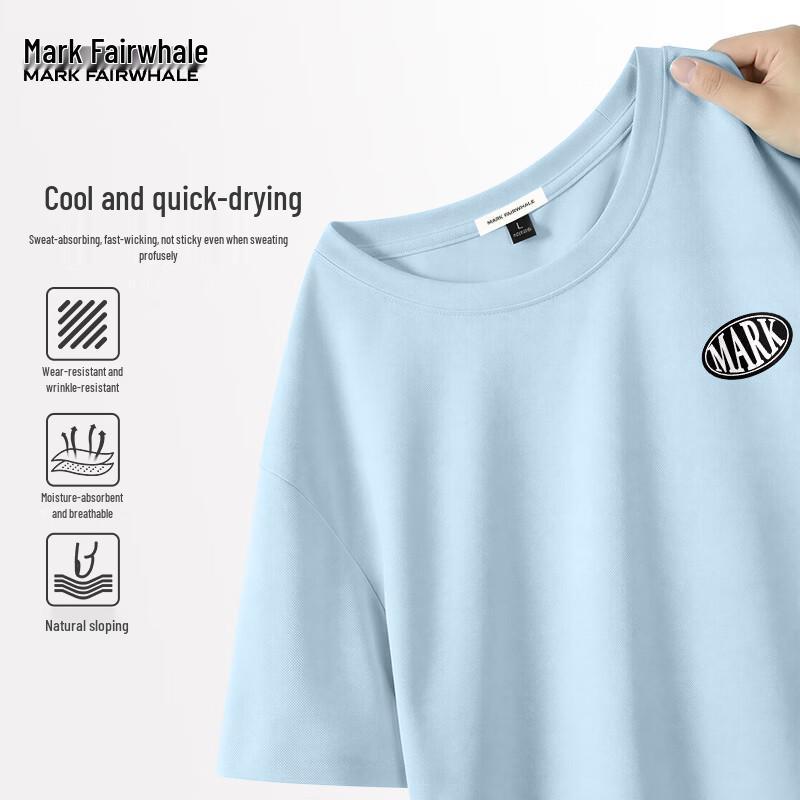 MARK FAIRWHALE Men s Lightweight Breathable Pique T-Shirt M