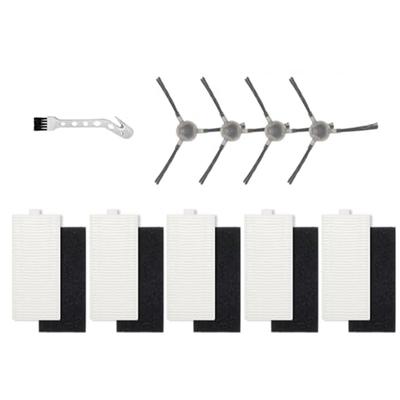 Filter Seitenbürsten Ersatzset Für Lefant M1 / M2 Pro Saugroboter 5 Filter + 4 Seitenbürsten + Reinigungswerkzeug