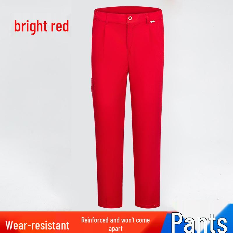 Men's Long Sleeve Workwear Set with Reflective Strips for Electricians and Auto Repair