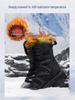 Men's Plus Size High-Top Snow Boots: Winter Warm, Thickened Velvet Lining, Ideal for Hiking