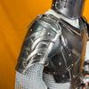 Steel Armor Set Full-Body Knight Cuirass, Pauldrons, Bracers Greaves for LARP, Cosplay Collectors
