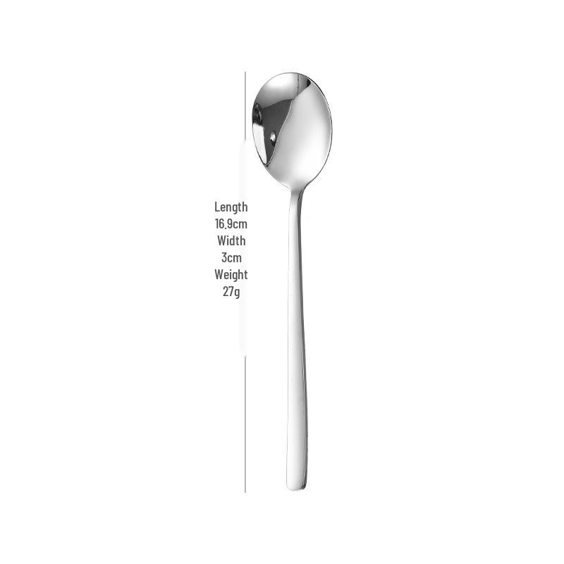 304 Stainless Steel Cutlery Set: Fork, Spoon, and Children's Feeding Spoon. Ideal for Dining, Drinking Soup, and Eating Noodles.