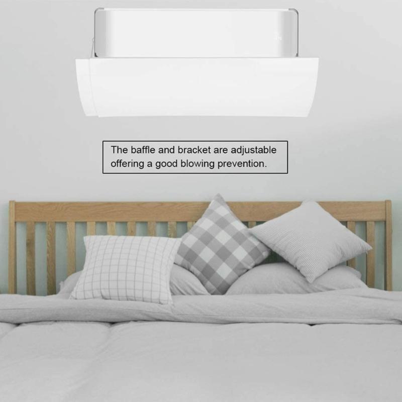 Retractable Air Conditioning Deflector Air Diverter Cover Anti Wind Baffles