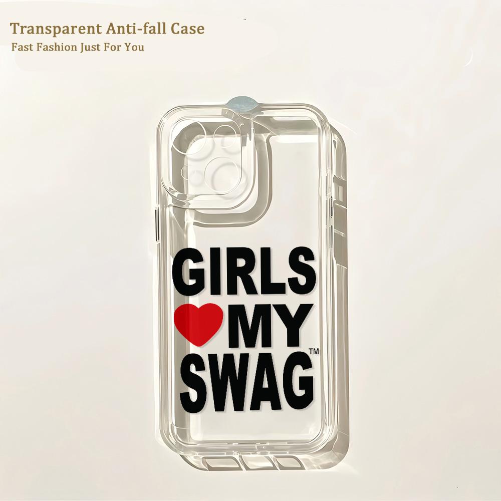 Hot GIRLS LOVE MY SWAG Phone Case For Samsung Galaxy S26 S25 S24 S23 S22 S21 S20 FE Note20 Note10 Edge Plus Ultra Lite 5G Cover