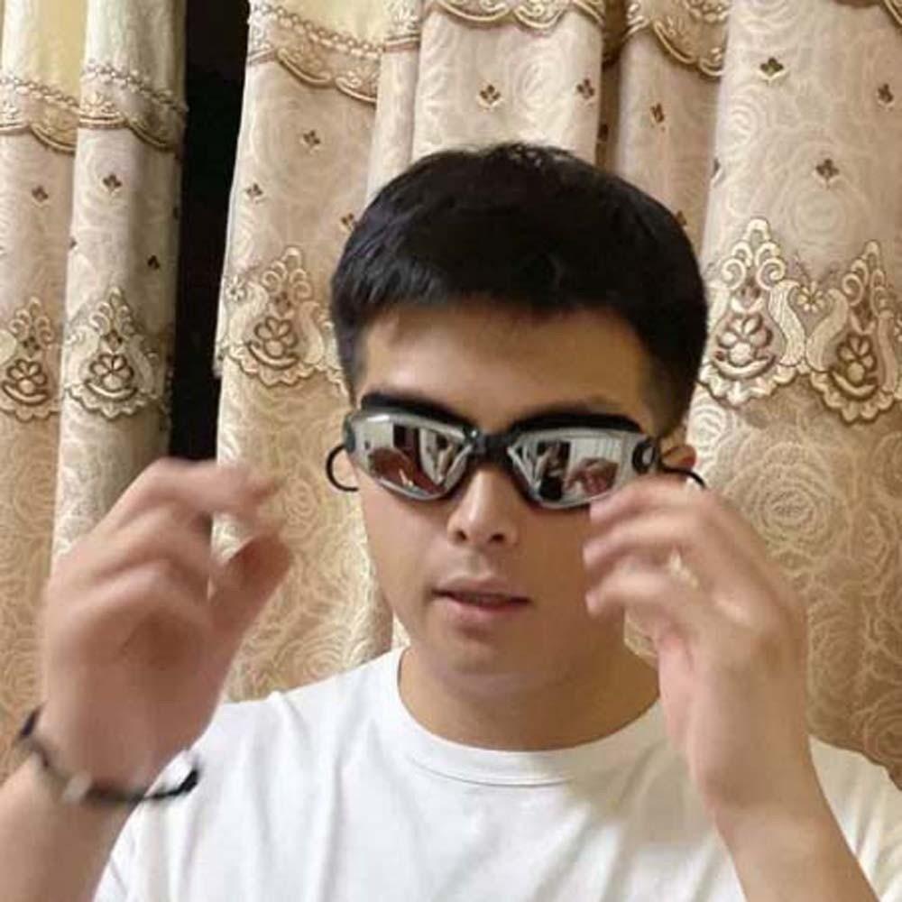 Waterproof Myopia Swim Goggles Electroplating Anti-fog Swimming Eyewear Women