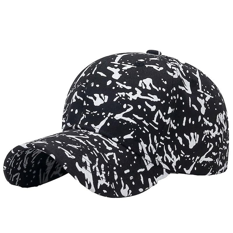 

[White Fang] hat baseball cap striped pattern cap stylish Fashionable cool men s ladies CZ023 (black)