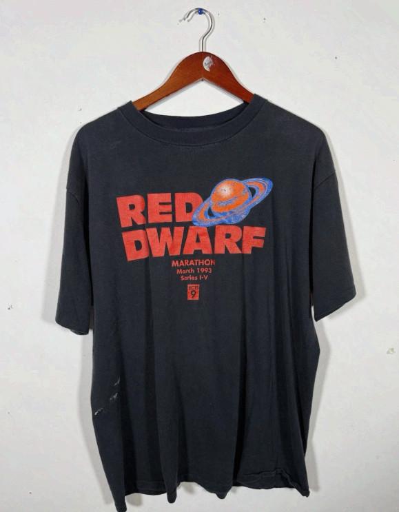 Men's Cotton T-Shirt, Quick Dry Breathable, Summer Casual Wear 90s Red Dwarf British Sci Fi TV Show 1993 Tee Graphic Unisex T-shirt