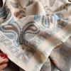Autumn And Winter Popular Shawl Outside Women'S Scarf Office Blanket Cashmere Fringed Warm Scarf Live Stream