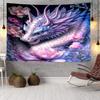 Golden Dragon Circle Tapestry Room Decoration Wall Hanging for Living Room Bedroom, dormitory, Birthday and Christmas gifts