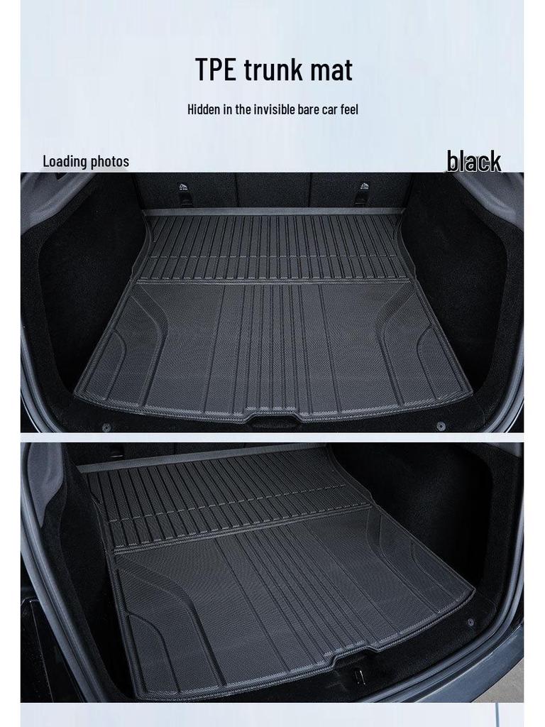 Compatible Tesla Model Y Refresh Floor Mats: 25 Models of TPE Trunk & Car Mats