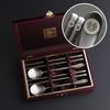 Hee Soul Silver Korean Sujeo Cutlery Set - 2 Person STS304 Stainless Steel Spoon & Chopsticks with Silk Gift Case