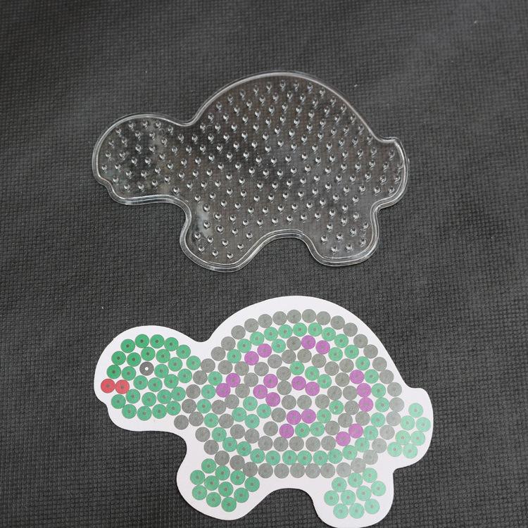 Yantjouet 5mm Mini Pegboard Animal Board Transparent Template Board DIY Pixel Art Figure Material Hama Perler Beads For Children