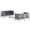 VidaXL Bois de Pin Salon de Jardin 5 pcs avec Coussins Mobilier de Patio Meubles d'Extérieur Mobilier de Jardin Meubles de 3096023