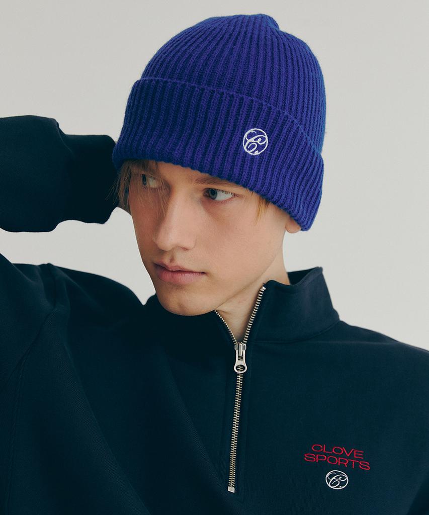 CLOVE [22Fw Clove] Ribbed Beanie (Blue)