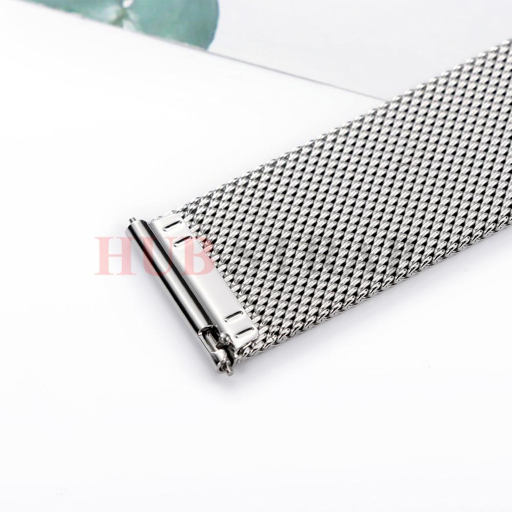 18mm 22mm 20mm Milan Loop Belt Quick Release Stainless Steel Strap Belt for Samsung Galaxy for Huawei Watch Universal Watchband