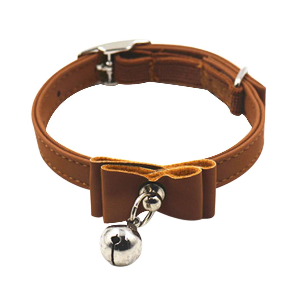 Soft Pet Cat Kitten Puppy Collar Adjustable Safety Buckle Neck Strap Bell