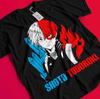 Shoto Todoroki T-Shirt My Hero Academia Bakugo Katsuki Tee Anime Dabi Deku Shirt BB272